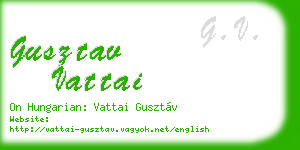 gusztav vattai business card